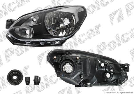 Фара основная левая H4, PY21W, W21/5W Polcar 95A1091E