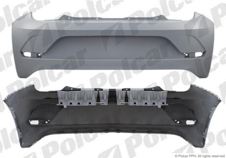 Бампер задній Polcar 95A296