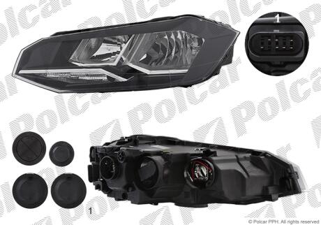 Фара основная Polcar 95B1090E