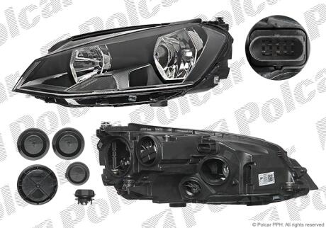 Фара основная левая H15, H7, PWY24W Polcar 95C209-V