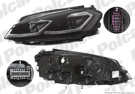 Фара основная Polcar 95C210AH