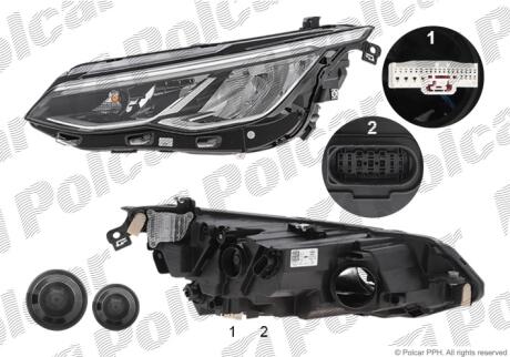 Фара основная правая LED, PWY24W Polcar 95C3100E