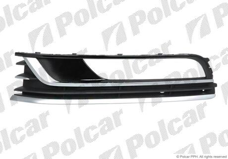 Решетка бампера левая Polcar 95D127-5