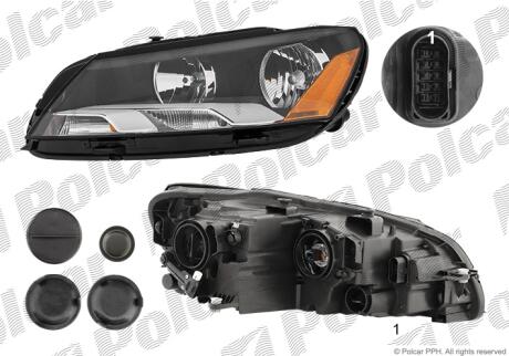 Фара основная Polcar 95D209
