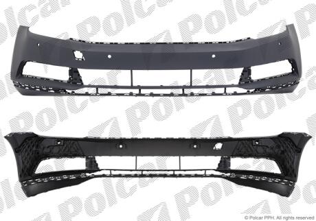 Бампер передній Polcar 95D30720