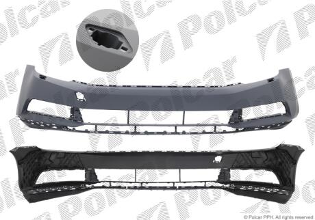 Бампер передний Polcar 95D30722