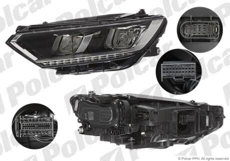 Фара основная левая LED Polcar 95D3091V