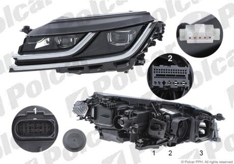 Фара основная Polcar 95G2095V