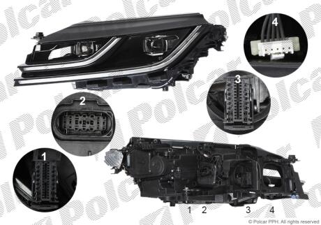 Фара основная Polcar 95G2101V