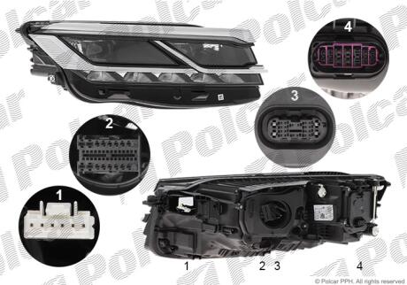 Фара основная Polcar 95K2101H