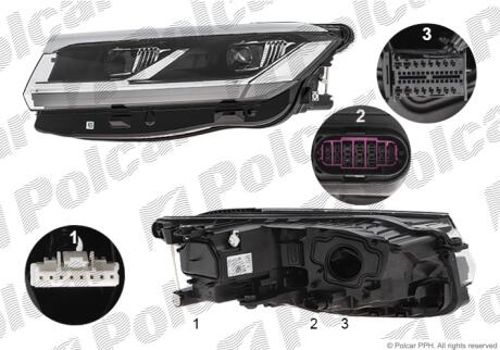 Фара основная Polcar 95K210-H
