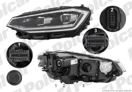 Фара основная Polcar 95L1097V