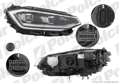 Фара основная Polcar 95L1106V