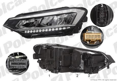 Фара основная Polcar 95M1101U