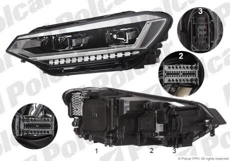 Фара основная Polcar 95M1102U