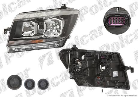 Фара основная Polcar 95N209-H