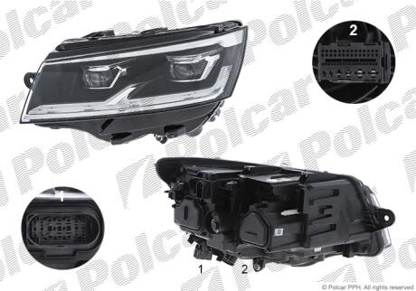 Фара основная правая LED Polcar 95N3101V