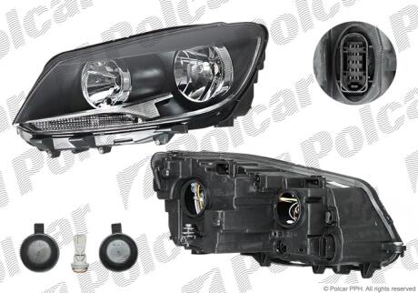 Фара основная правая H15, H7 Polcar 95U1102EUA