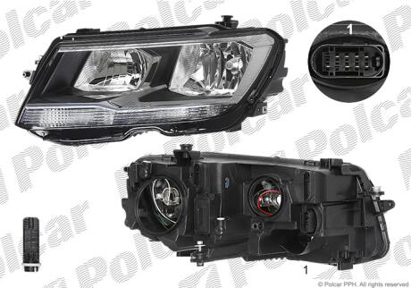 Фара основная Polcar 95X209-E