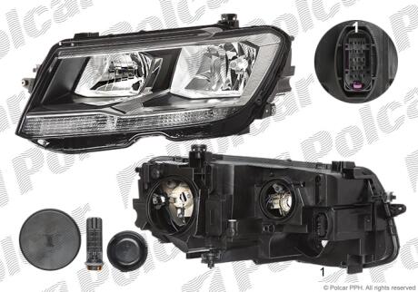 Фара основная Polcar 95X209-U