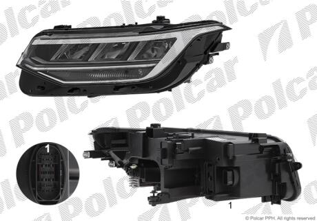 Фара основная Polcar 95X310-U