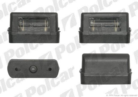 Фара номерного знаку Polcar 9900956E