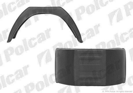 Крыло заднее левый=правый Polcar 99BLUN-10