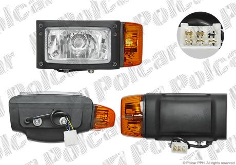 Фара основная правая H4 Polcar 99RG038E