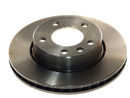 Гальмівний диск двосторонній на передній міст вентильований 5 промаслений Polcar BG2384