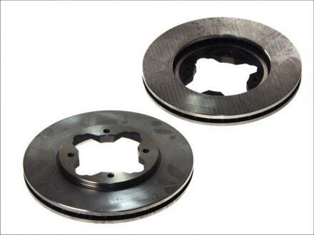 Гальмівний диск двосторонній на передній міст вентильований 4 промаслений Polcar BG2798