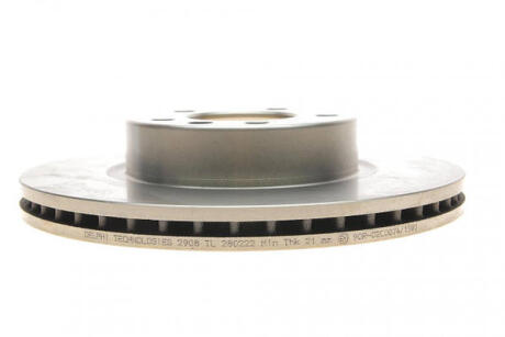 Гальмівний диск двосторонній на передній міст вентильований 5 промаслений Polcar BG2908