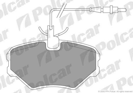 Тормозные колодки Polcar BP0537