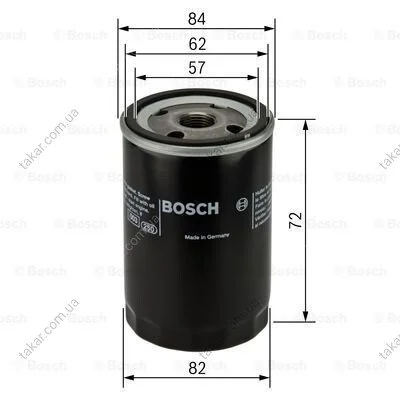 Масляний фільтр гвинт накручуваний Polcar BS0451103316 (фото 1)