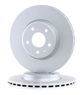 Торзмозной диск двухсторонний на передний мост вентилируемый 5 лакированный Polcar BS0986479250