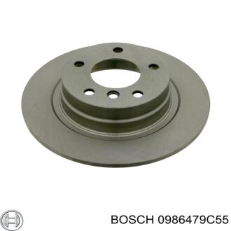 Гальмівний диск двосторонній на задній міст повний (невентильований) 5 Polcar BS0986479C55