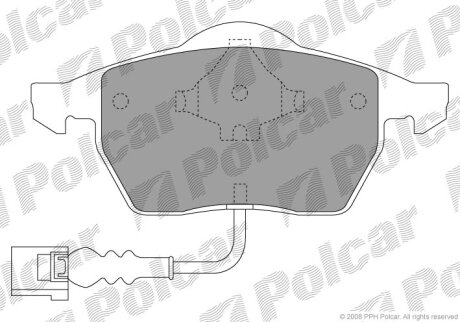 Тормозные колодки Polcar BS0986494018