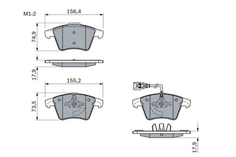 Тормозные колодки Polcar BS0986494107