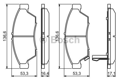 Тормозные колодки Polcar BS0986494238