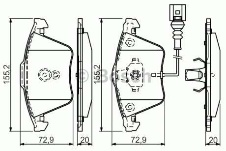 Гальмівні колодки Polcar BS0986494550