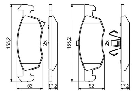 Тормозные колодки Polcar BS0986494824