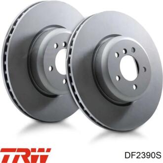 Гальмівний диск двосторонній на передній міст вентильований 5 лакований Polcar DF2390S