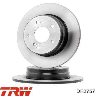 Гальмівний диск двосторонній на задній міст повний(невентильований) 5 лакований Polcar DF2757