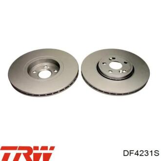 Торзмозной диск двухсторонний на передний мост вентилируемый 5 лакированный Polcar DF4231S