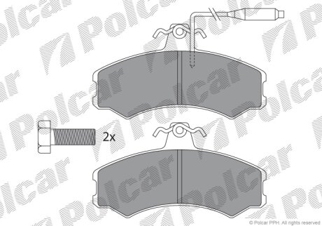 Тормозные колодки Polcar IE140403-700