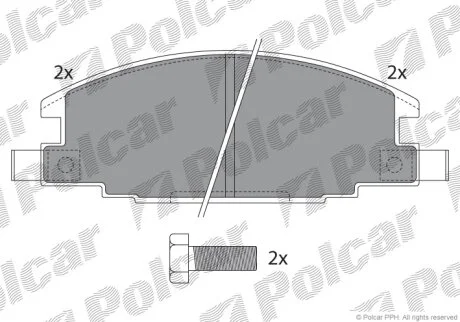 Тормозные колодки Polcar IE140853-700