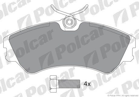 Тормозные колодки Polcar IE140880-700