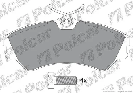 Тормозные колодки Polcar IE140880-700