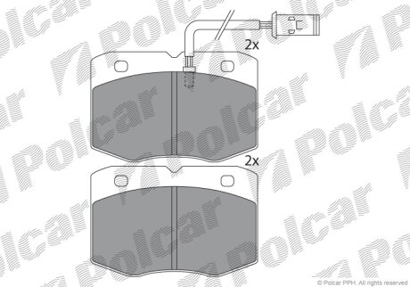 Тормозные колодки Polcar IE140891