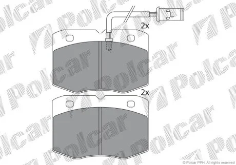 Тормозные колодки Polcar IE140891