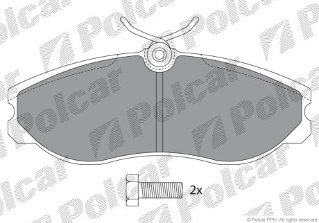 Тормозные колодки Polcar IE140933-700
